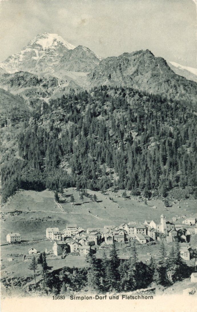 Cartoline postali: Simplon - Dorf  VS   -   4  diverse Karten – Usato da Brig venduto da Valcards54 3