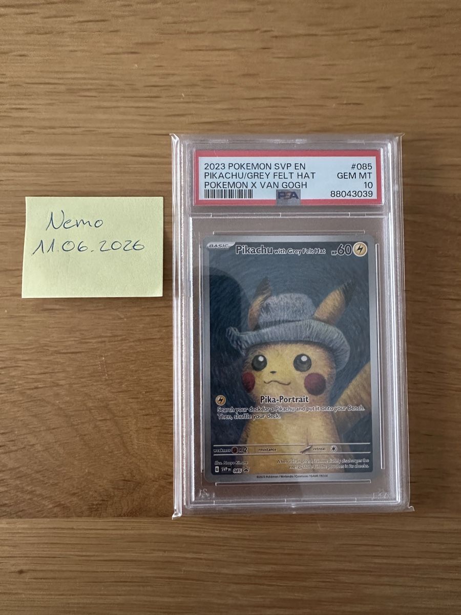 Pokémon Carte collezionabili: Pikachu with Grey Felt Hat PSA 10 – Usato da Schaffhausen venduto da Mr.NicolasLang