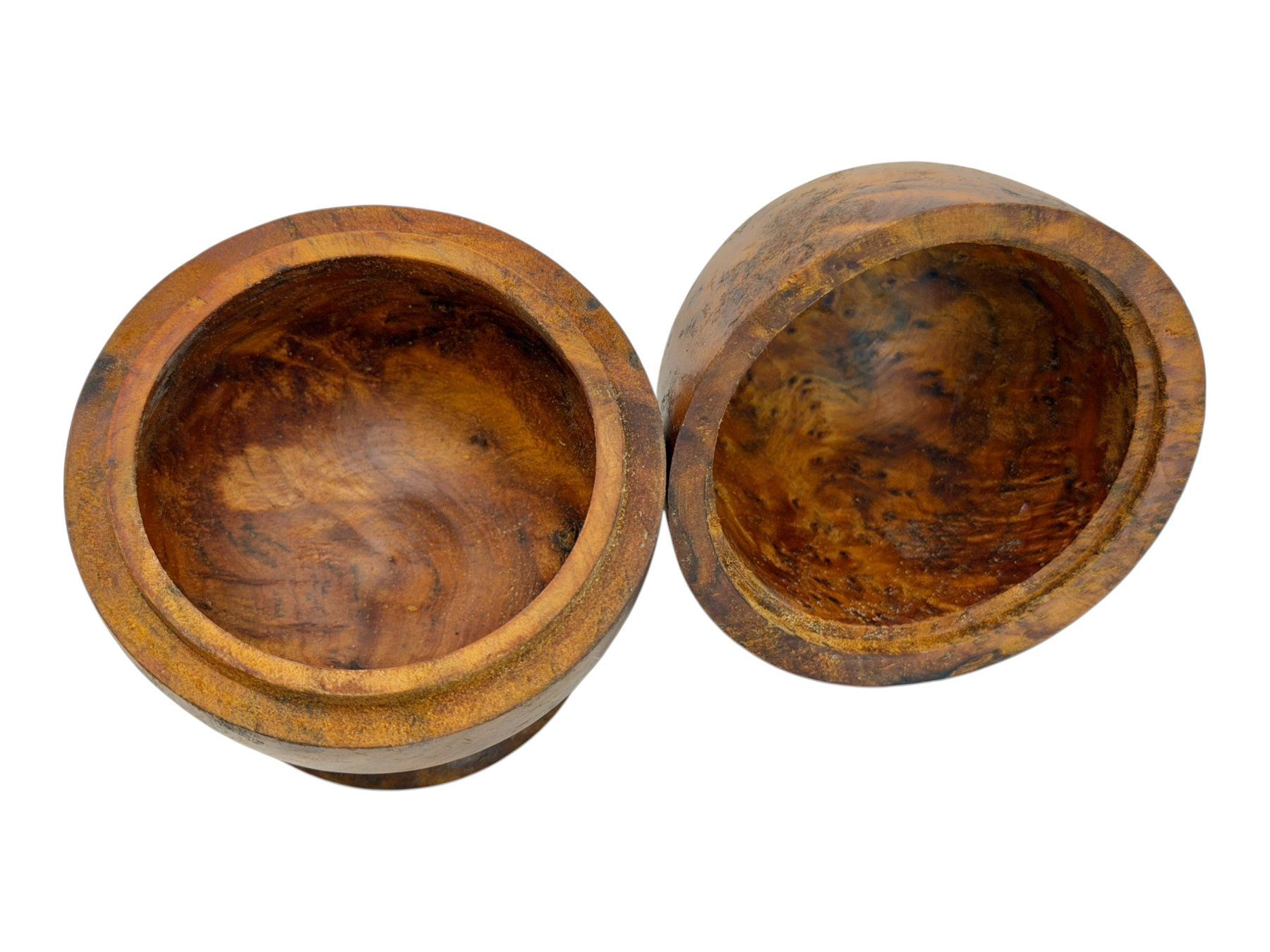 Barattoli: Boîte ancienne en loupe de thuya – Usato da Morges venduto da vintiques 7