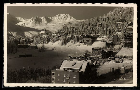 Cartoline postali: AK Arosa, Morgenstunde – Usato da Berlin venduto da bartko-reher