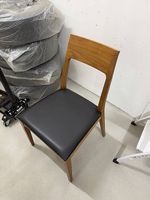 Stühle Leder Nussbaum