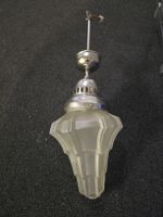 Schöne Deckenleuchte aus Glas & Metall, Vintage-Stil!