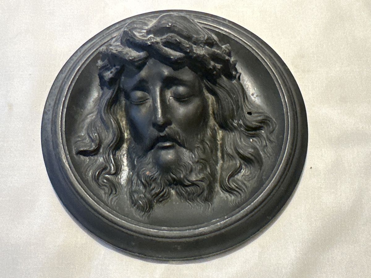 Sculptures & Statues: Jesus Relief aus Metall, Durchmesser 18,5cm – D'occasion à Zürich par Chaeffeler