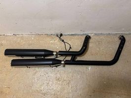 Ligne echappement complete d'origine pour harley softail