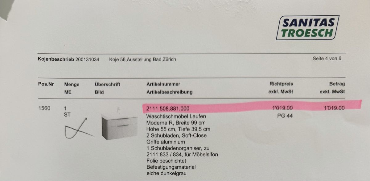 Laufen Installations & Meubles: Laufen Waschtischset – Neuf (Voir description) à Amriswil par deluxe_bad 1