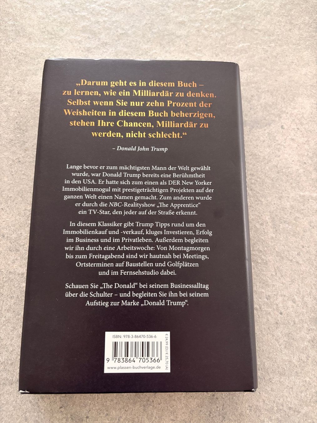 Libri: Donald Trump - Think like a Billionaire – Nuovo (secondo la descrizione) da Wil SG venduto da adi9k 1