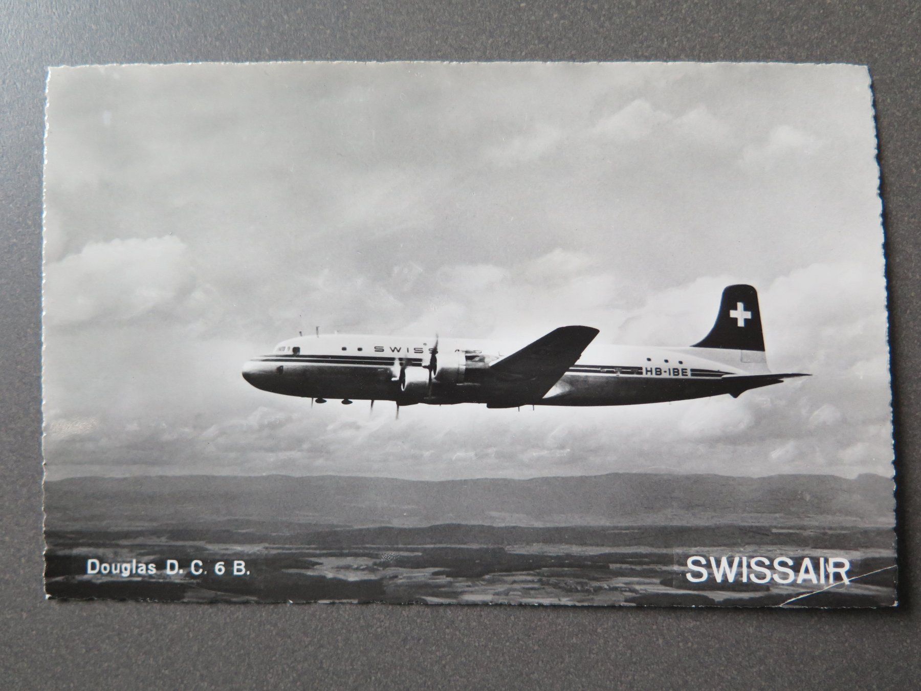 Cartoline postali: SWISSAIR - DC - 6 B. – Usato da Wittenbach venduto da lipasal