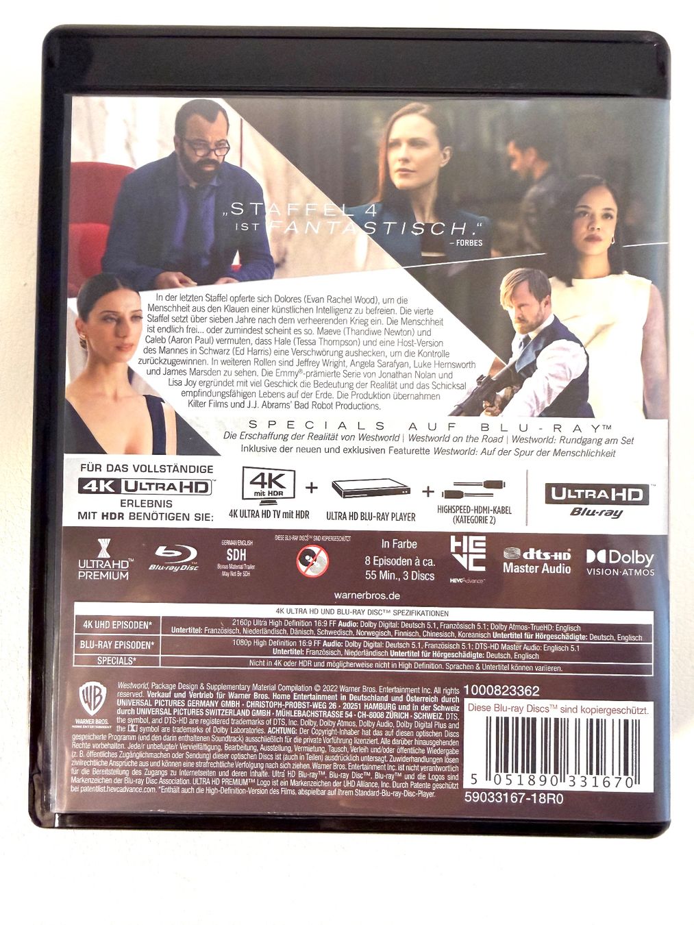 Alle DVDs: 4K UltraHD Blu-Ray Westworld Staffel 4 – Gebraucht aus Gasel von Alter_Ego 1