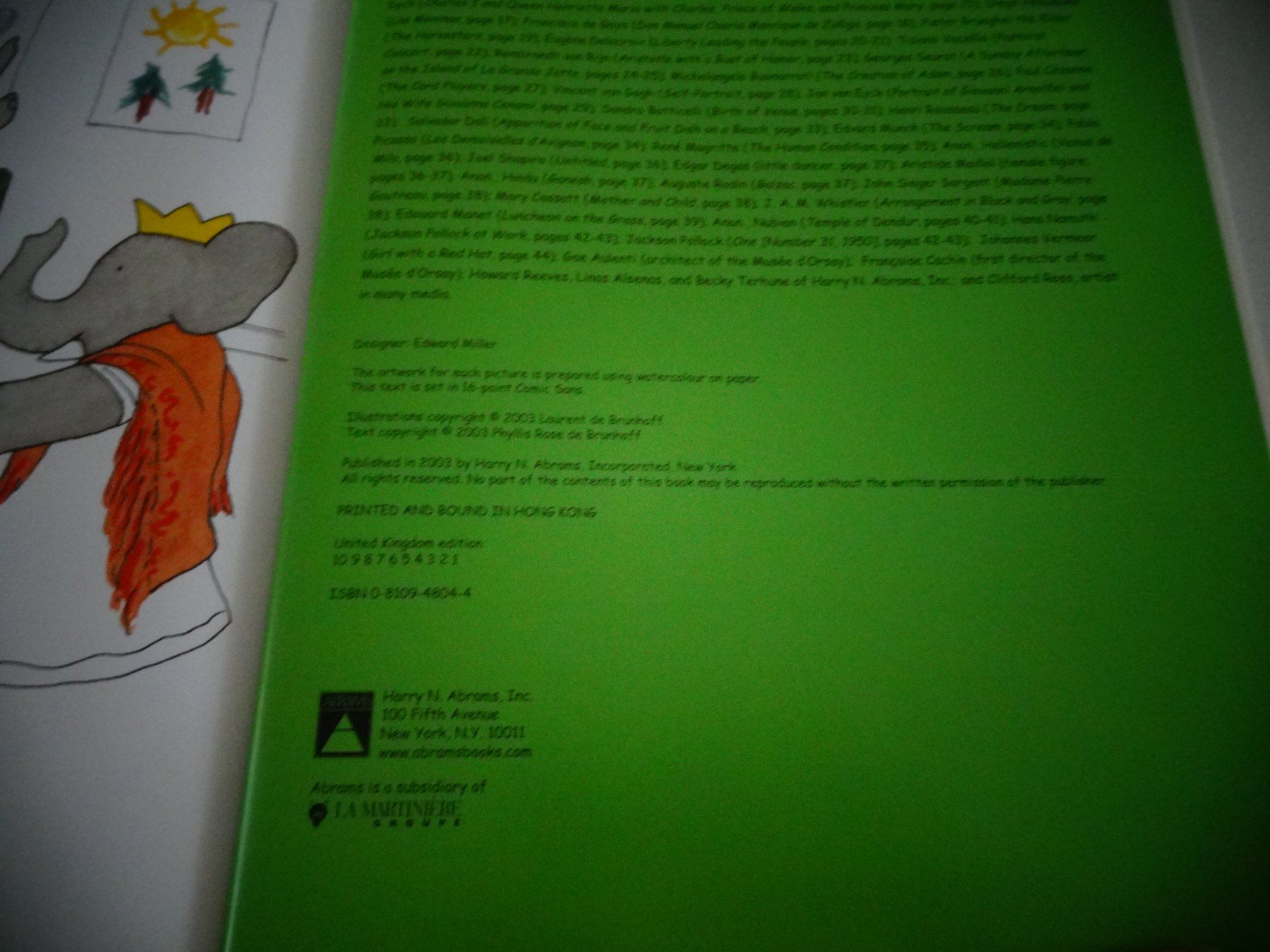 Bücher: Babar`s  Gallery  Brunhoff mit Poster – Gebraucht aus Neerach von jenny062 7