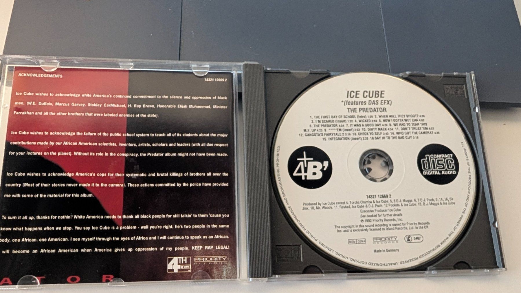 CDs: Ice Cube - The Predator - Rap CD 1990s – Gebraucht aus Hünenberg See von SpecialEditionGaming 1