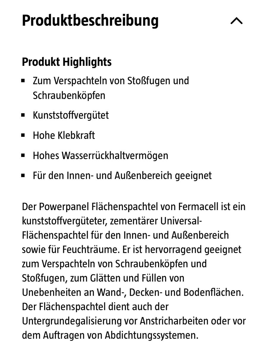 Füllmaterial: 10 kg Powerpanel Flächenspachtel – Neu und originalverpackt aus Schmerikon von Chruesimuesi1670 3