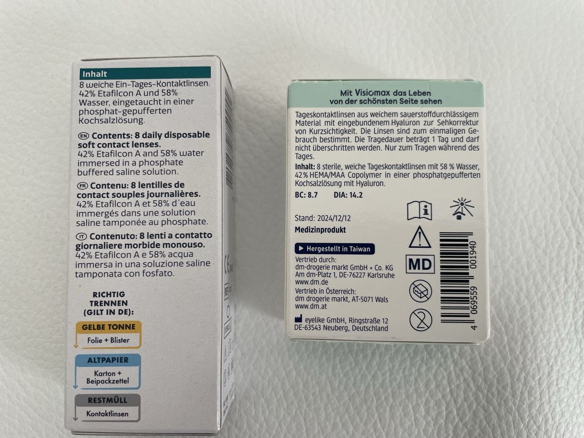 Lenti a contatto: Kontaktlinsen - 2,25 originalverpackt – Nuovo e nell'imballaggio originale da Rüti ZH venduto da kar_xx9l 1