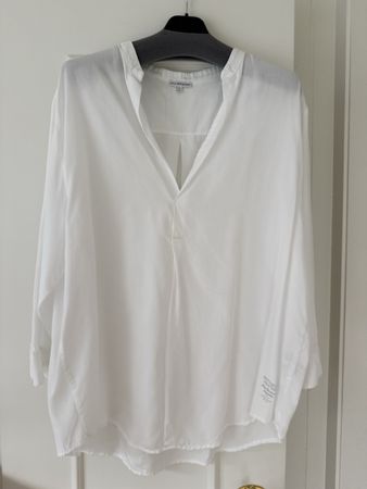 Better Rich New York, Tencel Bluse, Weiss, Grösse L