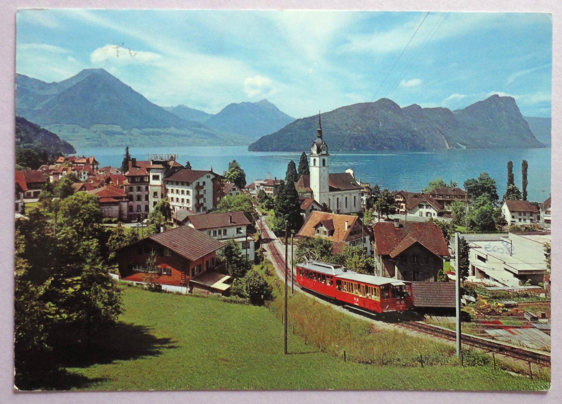 Cartoline postali: Vitznau mit Rigi-Bahn – Usato da Fétigny venduto da Billy2miny