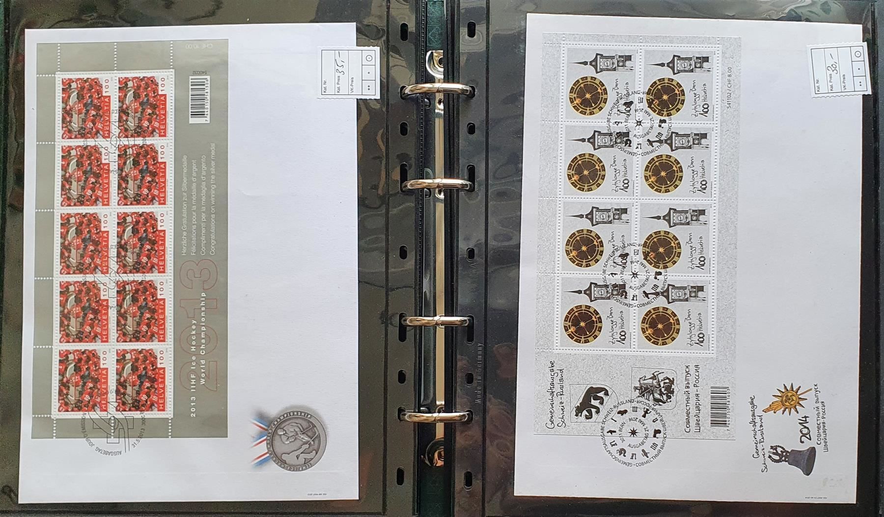 Tutti i francobolli: Kleinbogen-Sammlung auf FDC – Usato da Kreuzlingen venduto da Rschweiz1 9