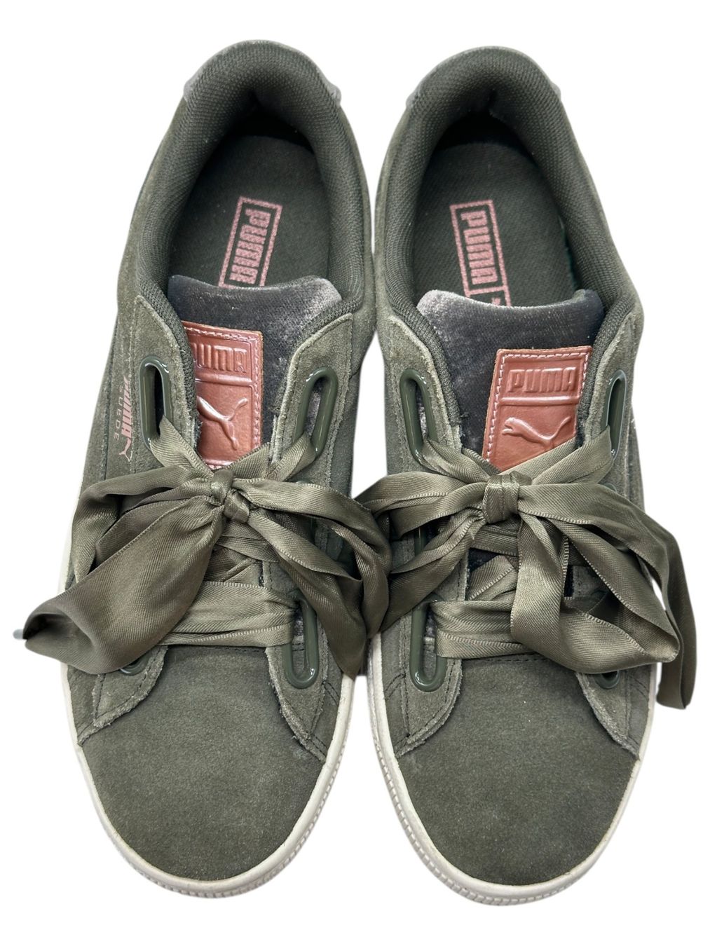 Puma Scarpe da donna: Puma Suede Heart olive. Pointure 38 – Usato da Morges venduto da magicle 3