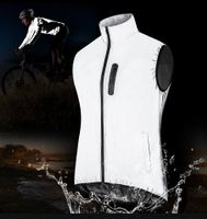 Stark reflektierende wasserabweisendes Gilet (Silber) (XL)