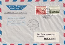 Sonderflug Swissair Genf - Rio - Montevideo 1947, ab FL