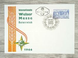 TR100 Enveloppe + Timbre Autriche 1966