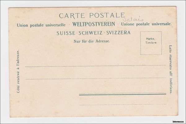 Ansichtskarten: Visp // Balfrin Hotel Soleil // ca. 1905 – Gebraucht aus Basel von intermezzo12 1