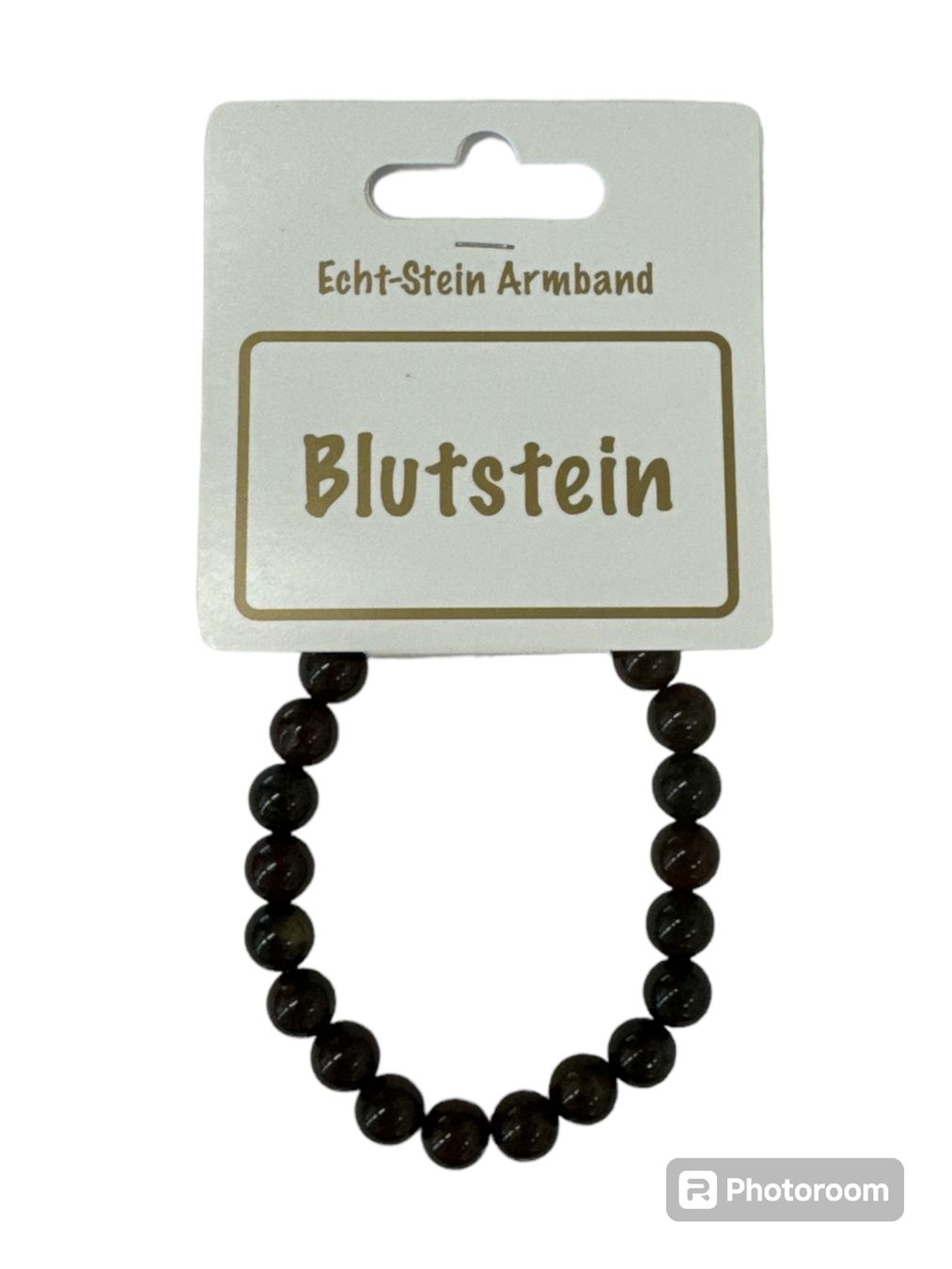 Armbänder & -reifen: Echtstein Chakra Armband 8mm / Blutstein – Neu und originalverpackt aus Oensingen von Liquidations-Shop