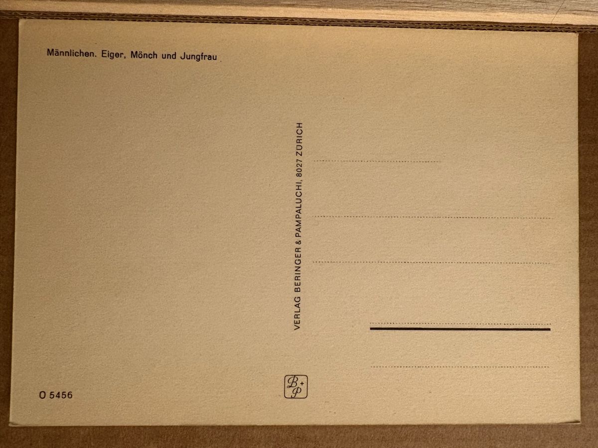 Cartoline postali: AK von Männlichen / Eiger Mönch Jungfrau – Usato da Rümlang venduto da Kartenpost1 1