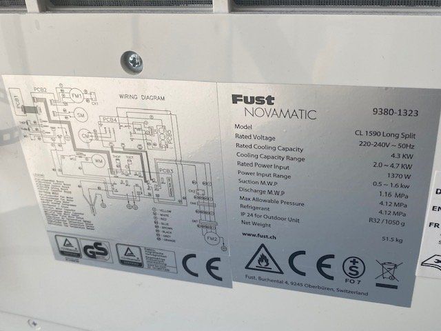 Novamatic Klimageräte: NovamaticCL 1590 long Spli – Gebraucht aus Niederhasli von Tigerproduct 5