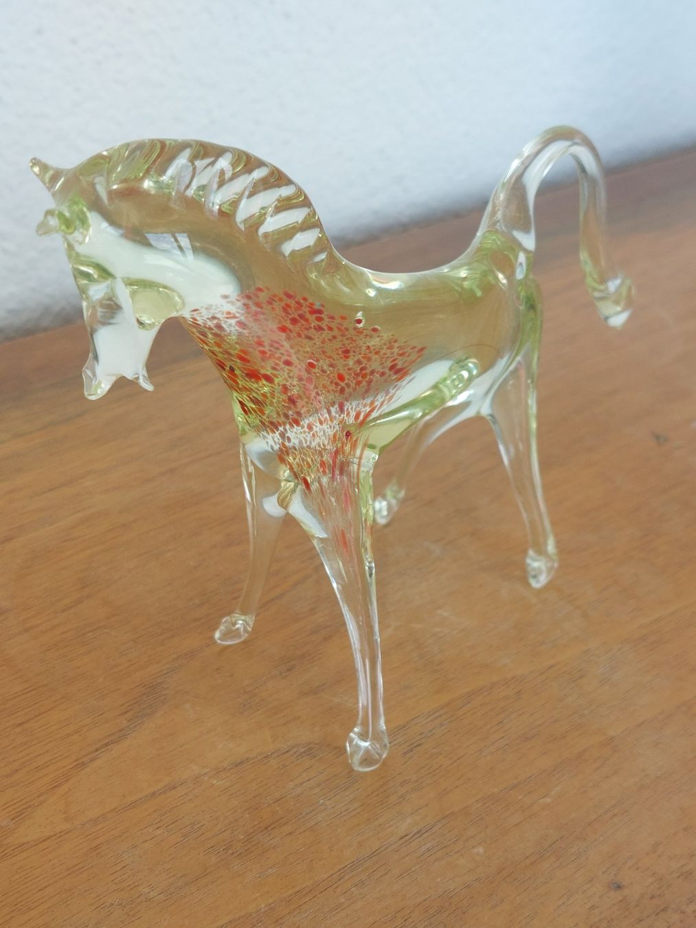 Statuette: Uranglas Pferd (Murano?) – Usato da Hergiswil NW venduto da maiette-23.N