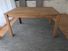 Ausziehbarer Holztisch rechteckig, gebraucht
