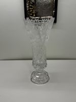 Kristall Vase mit Traubenmuster, ca. 30 cm hoch, Top!