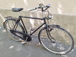 Herrenvelo schwarz retro