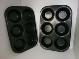 2 Stück Muffinformen für je 6 Muffins - antihaftbeschichtet