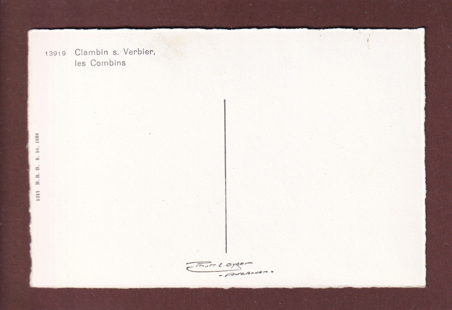 Cartoline postali: CLAMBIN sur Verbier - Les Combins – Usato da Pully venduto da nicecards 1