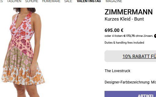 Zimmermann Vestiti: Zimmermann Kleid / robe XS – Usato da Collonges venduto da arashee 5