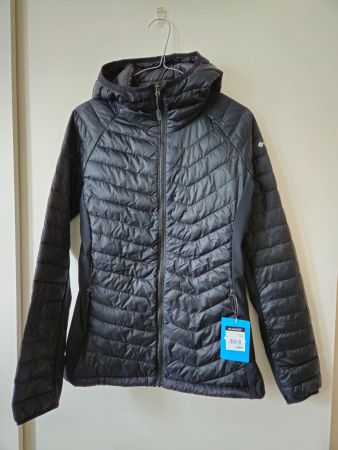Columbia Powder Pass Damenjacke mit Kapuze, M, schwarz, NEU
