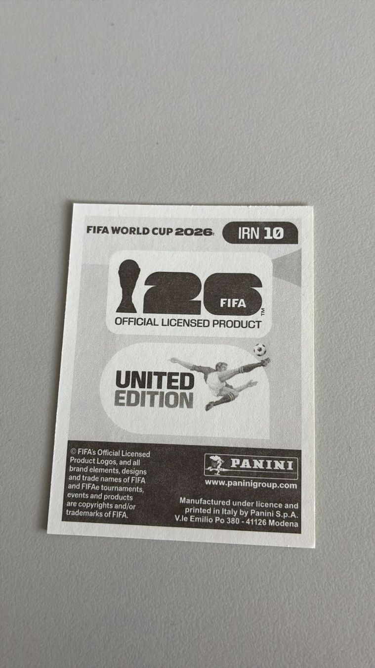 Panini Carte collezionabili: Carte panini 2026 - IRN 10 – Nuovo (secondo la descrizione) da La Neuveville venduto da Ibo2300 1