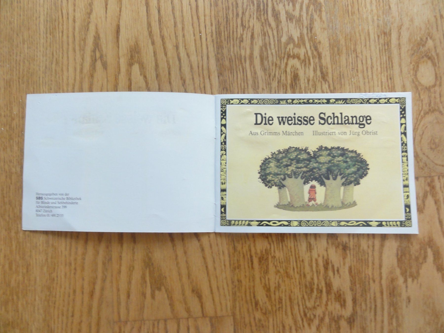 Libri: Die weisse Schlange, Märchen der Gebrüder Grimm – Usato da Riedholz venduto da Taweva 1