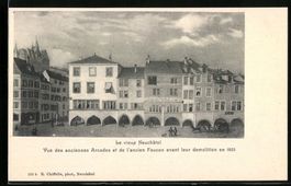 Neuchâtel, Vue des anciennes Arcades et