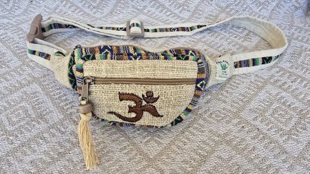Marsupio Himalayan Hemp motivo etnico beige nuovo