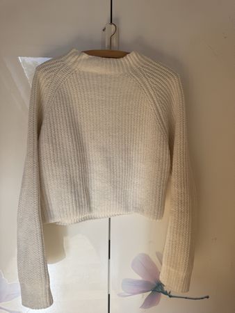 Bershka Strickpullover weiss Grösse S guter Zustand