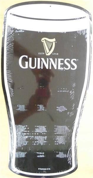 Insegne: Die Cut Blechschild-GUINNESS GLASS – Nuovo e nell'imballaggio originale da Rupperswil venduto da big-one-sale