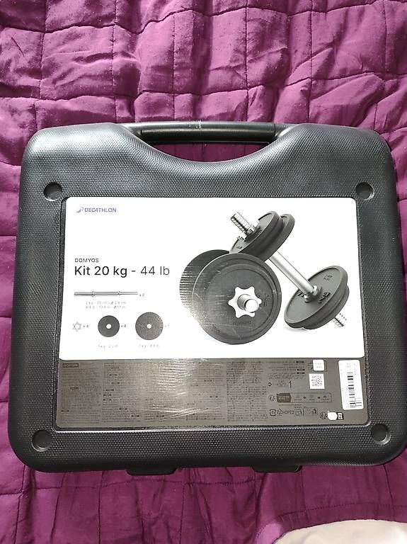 Manubri & Pesi: Hantelset 20 kg mit Gusseisenscheibe – Nuovo e nell'imballaggio originale da Gams venduto da Marina050