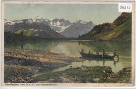 Oberblegisee mit Hausstockkette - Litho