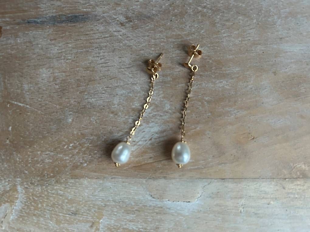 Ohrringe & -stecker: 18 Karat Ohrhänger mit Perlen – Gebraucht aus Luzern von lou4444 1