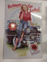 Blechschild, Werbeschild,  Lucky Strike