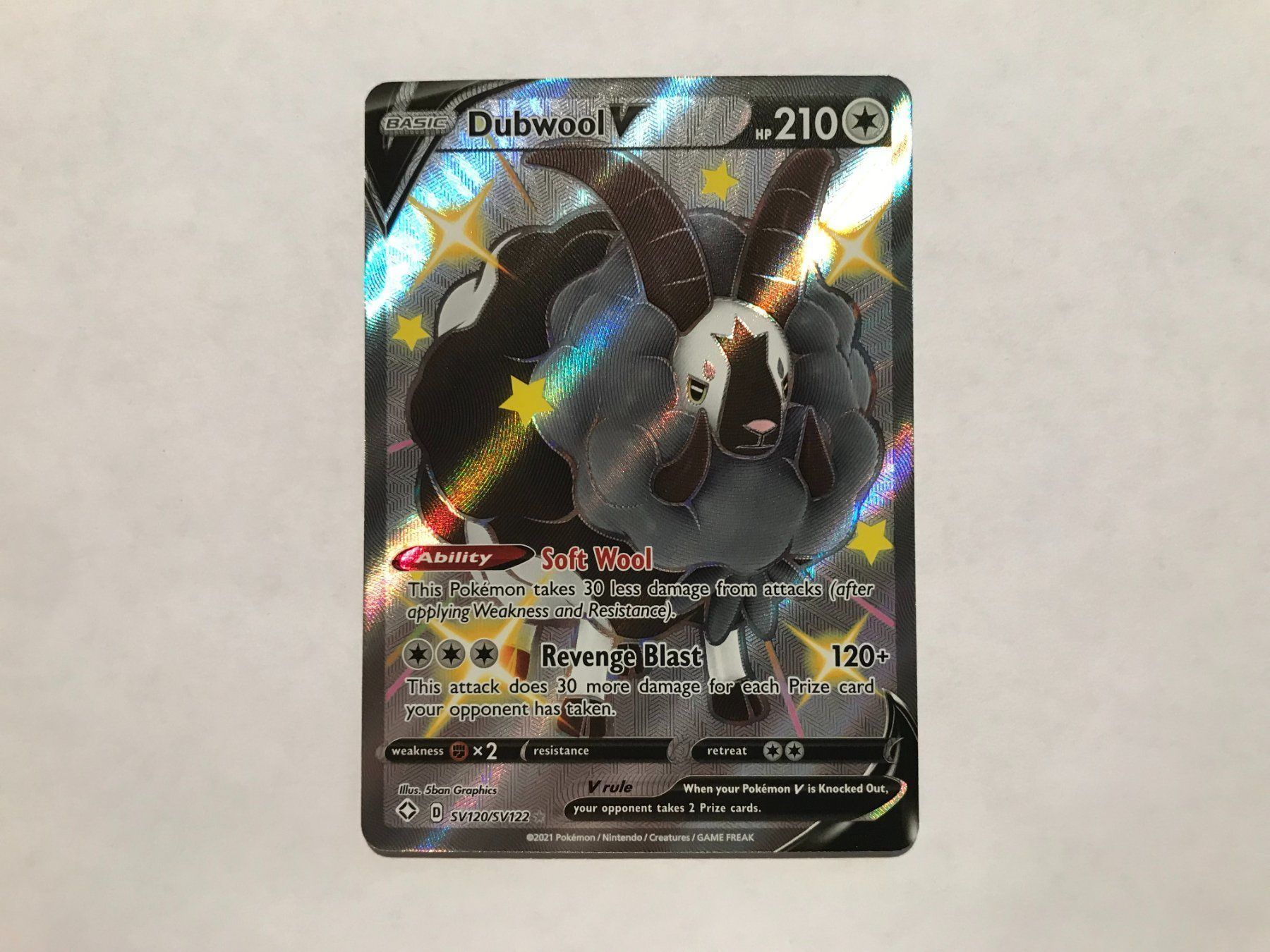Pokémon Carte collezionabili: Dubwool V Shiny Shining Fates EN – Usato da Hagendorn venduto da Pokecollectorch 1