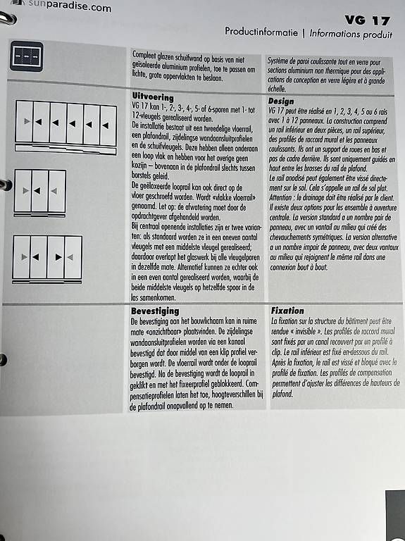 Livres: Coulissant tout vitré neuf – D'occasion à Vufflens-la-Ville par Mikal 1