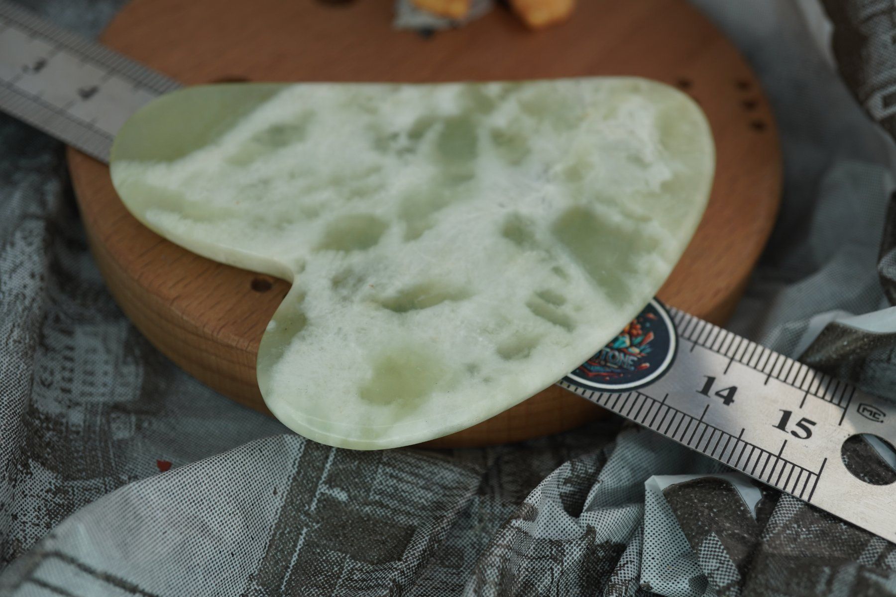 Minerali & Pietre curative: Gua Sha Massage-Stein  Jade Grün  ab 1.- – Nuovo e nell'imballaggio originale da Eschenbach SG venduto da topstone 5