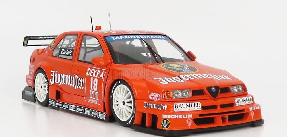 Decalcomania 1/43 Alfa Romeo 155 Ti Jägermeister – Michael Bartels ITC 1996 RaceTrackDecals
