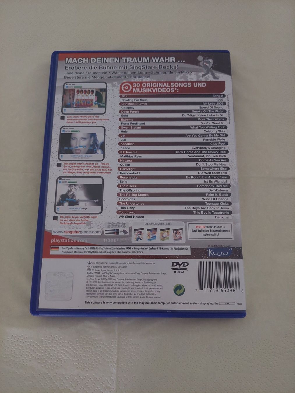Giochi: Singstar Rocks! PS2 – Usato da Köniz venduto da Gamecollect 2